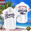 Baltimore Ravens Hawaiian Shirt USA Flag 250 Years of Freedom Anniversary 1776-2026