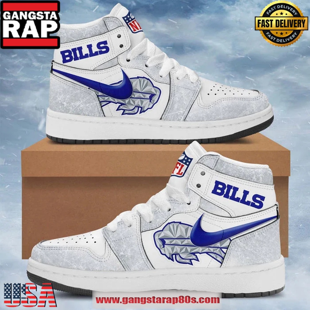 Buffalo Bills 2026 Rivalries Cold Front Air Jordan 1 Sneakers Shoes-Pattern