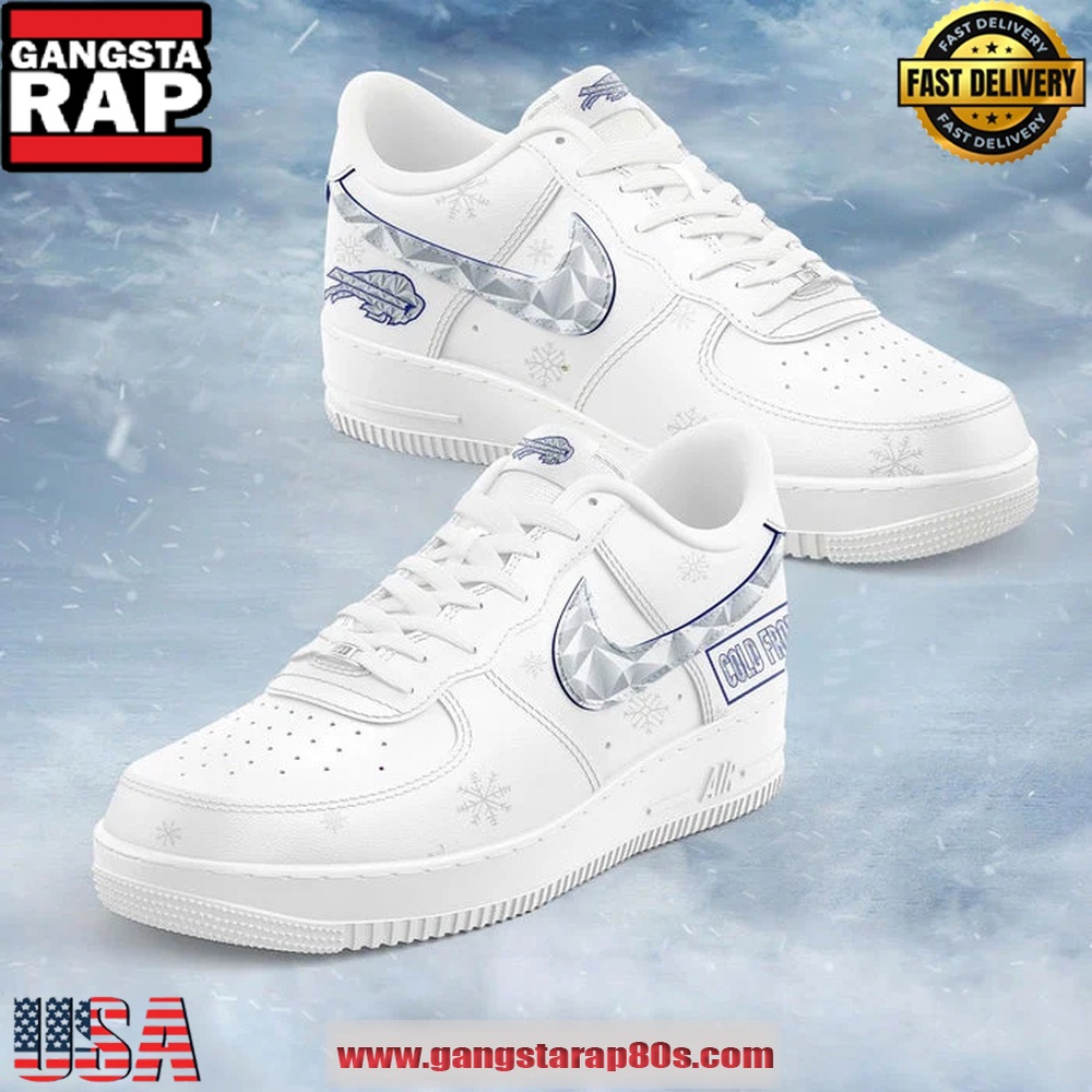 Buffalo Bills 2026 Rivalries Cold Front Nike Air Force 1 Sneakers Shoes-White