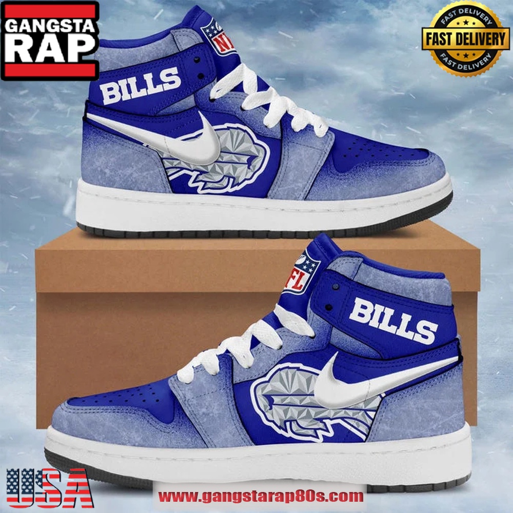 Buffalo Bills 2026 Rivalries Cold Front Nike Air Jordan 1 Sneakers Shoes-Blue