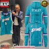 Charlotte Sting Dawn Staley 2001 Teal Swingman Hoodie Shirt