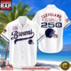 Cleveland Browns Hawaiian Shirt USA Flag 250 Years of Freedom Anniversary 1776-2026