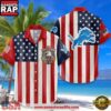 Detroit Lions Hawaiian Shirt USA Flag 250 Years of Freedom Anniversary 1776-2026