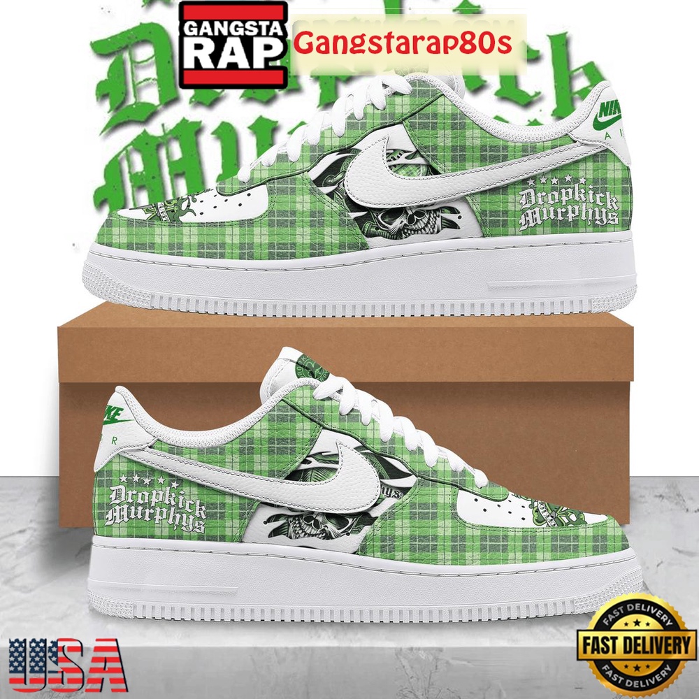 Dropkick Murphys Johnny I Hardly Knew Ya Nike Air Force 1 Sneakers Shoes