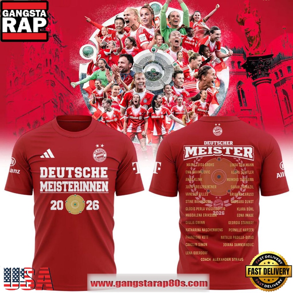 FC Bayern Frauen Women’s Bundesliga Champions 2026 Unisex T-Shirt