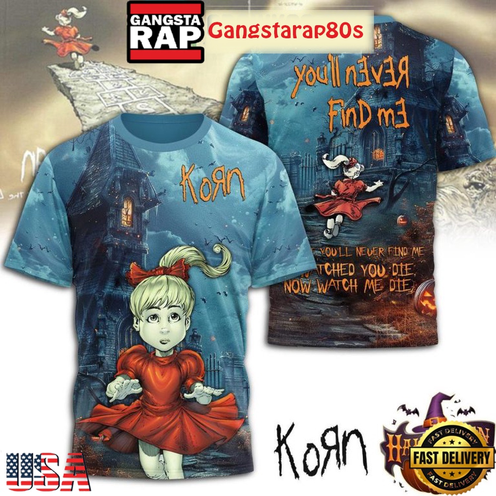 Korn In Haunted Mansion You’ll Never Find Me Special T-Shirt