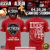 Luke Bryan x Jason Aldean Between The Hedges Live 2026 Red T-Shirt