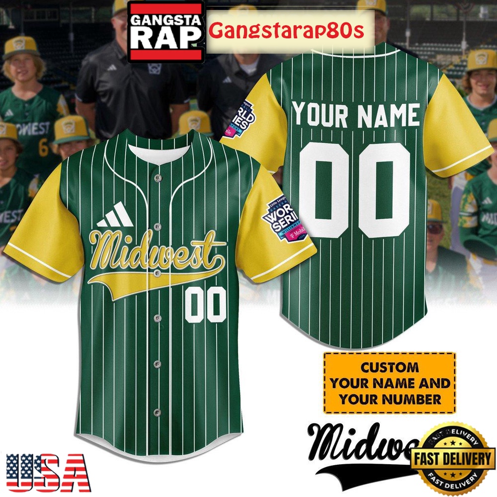 Midwest Little League World Series Custom Baseball Jersey