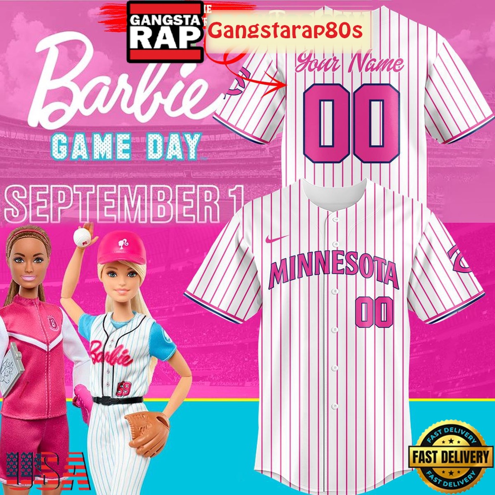 Minnesota Twins Barbie Game Day c Baseball Jersey