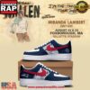 Morgan Wallen x New England Patriots Limited Edition Air Force 1 Sneakers Shoes