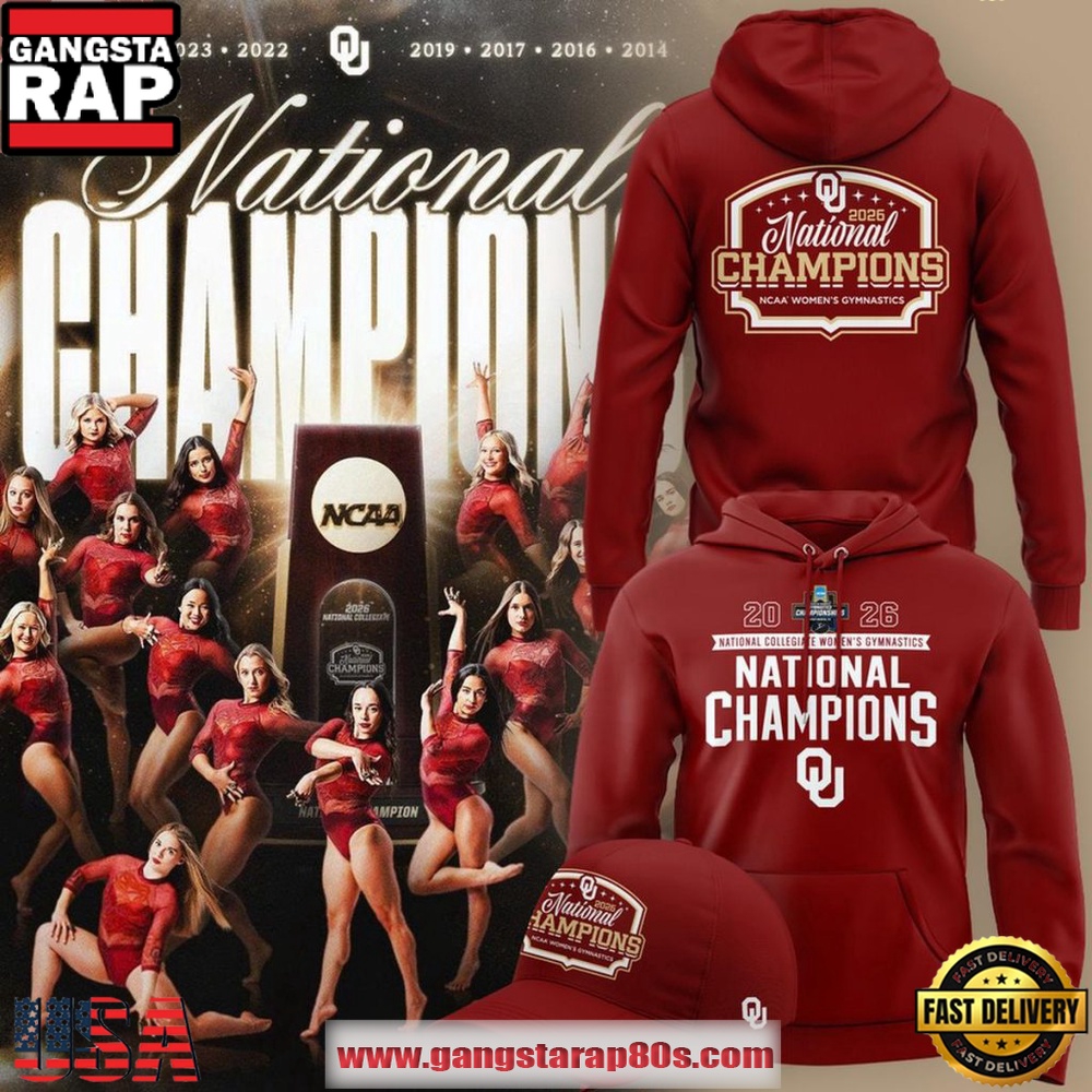 Oklahoma Sooners 2026 NCAA Women’s Gymnastics National Champions Unisex Hoodie