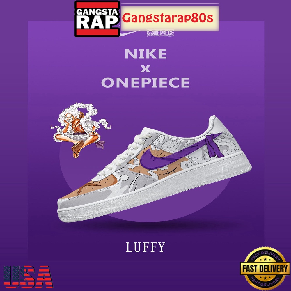 One Piece Monkey D. Luffy V.5 Nike Air Force 1 Sneakers Shoes