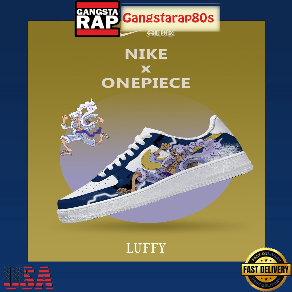One Piece Monkey D. Luffy V.9 Nike Air Force 1 Sneakers Shoes