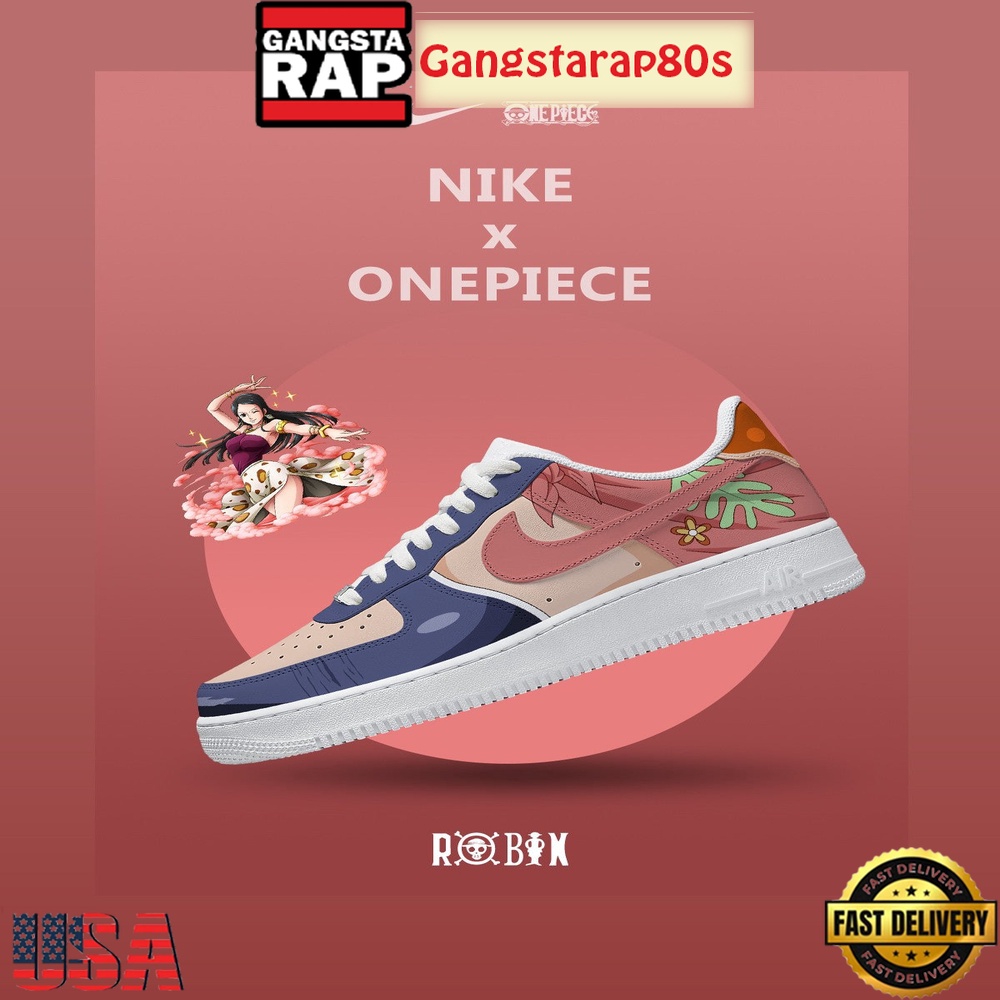 One Piece Nico Robin V.3 Nike Air Force 1 Sneakers Shoes