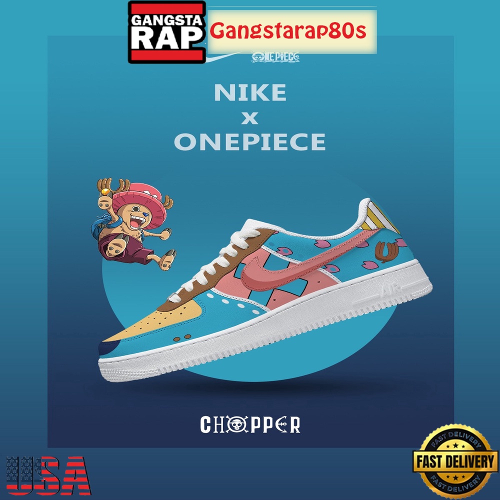 One Piece Tony Tony Chopper Nike Air Force 1 Sneakers Shoes