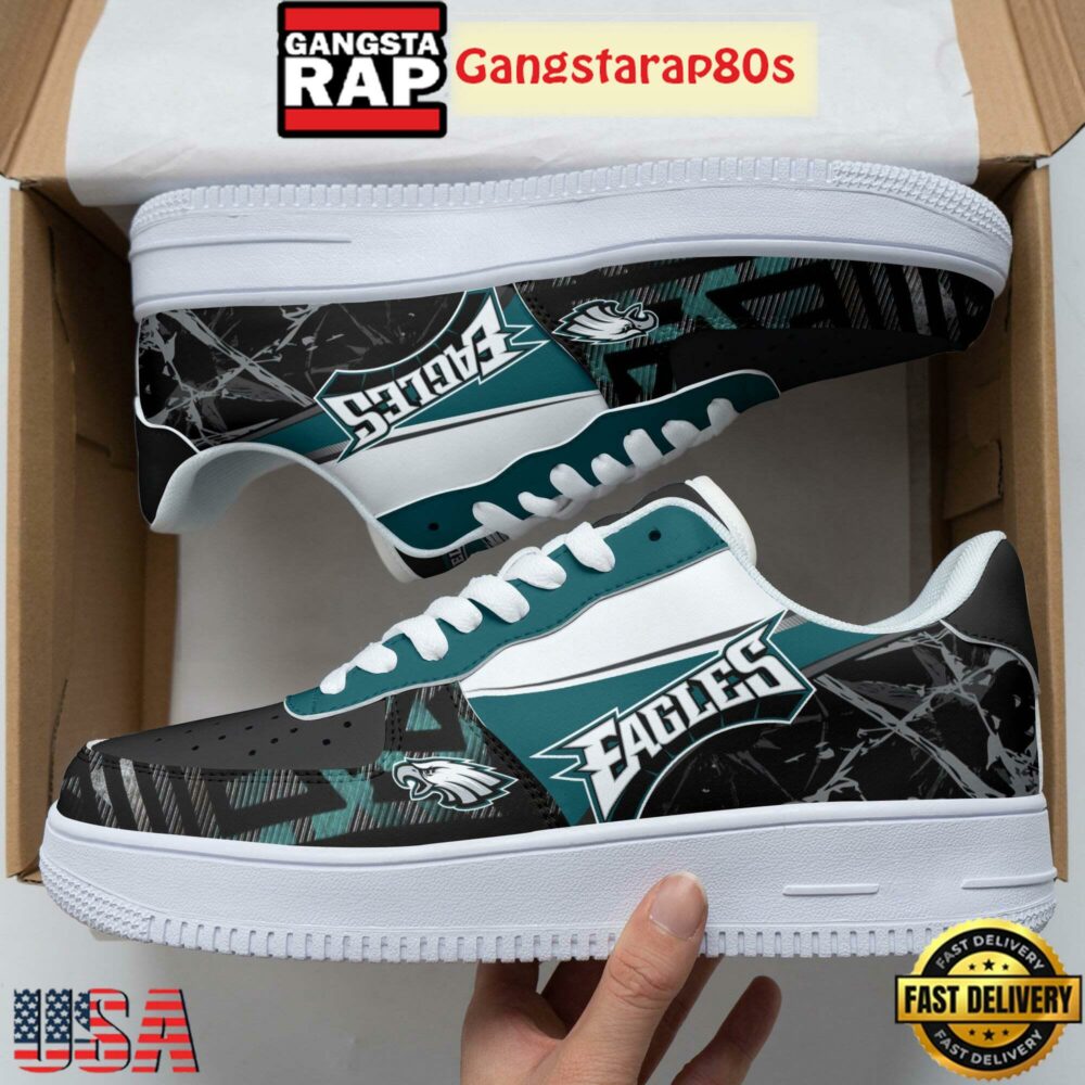 Philadelphia Eagles NFL Premium Air Force 1 Sneakers Shoes
