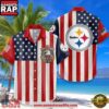 Pittsburgh Steelers Hawaiian Shirt USA Flag 250 Years of Freedom Anniversary 1776-2026