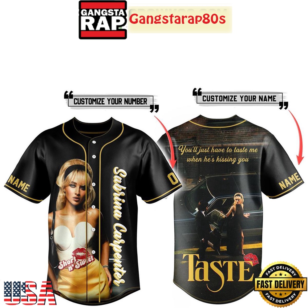 Sabrina Carpenter You Have To Taste Me Custom Baseball Jersey