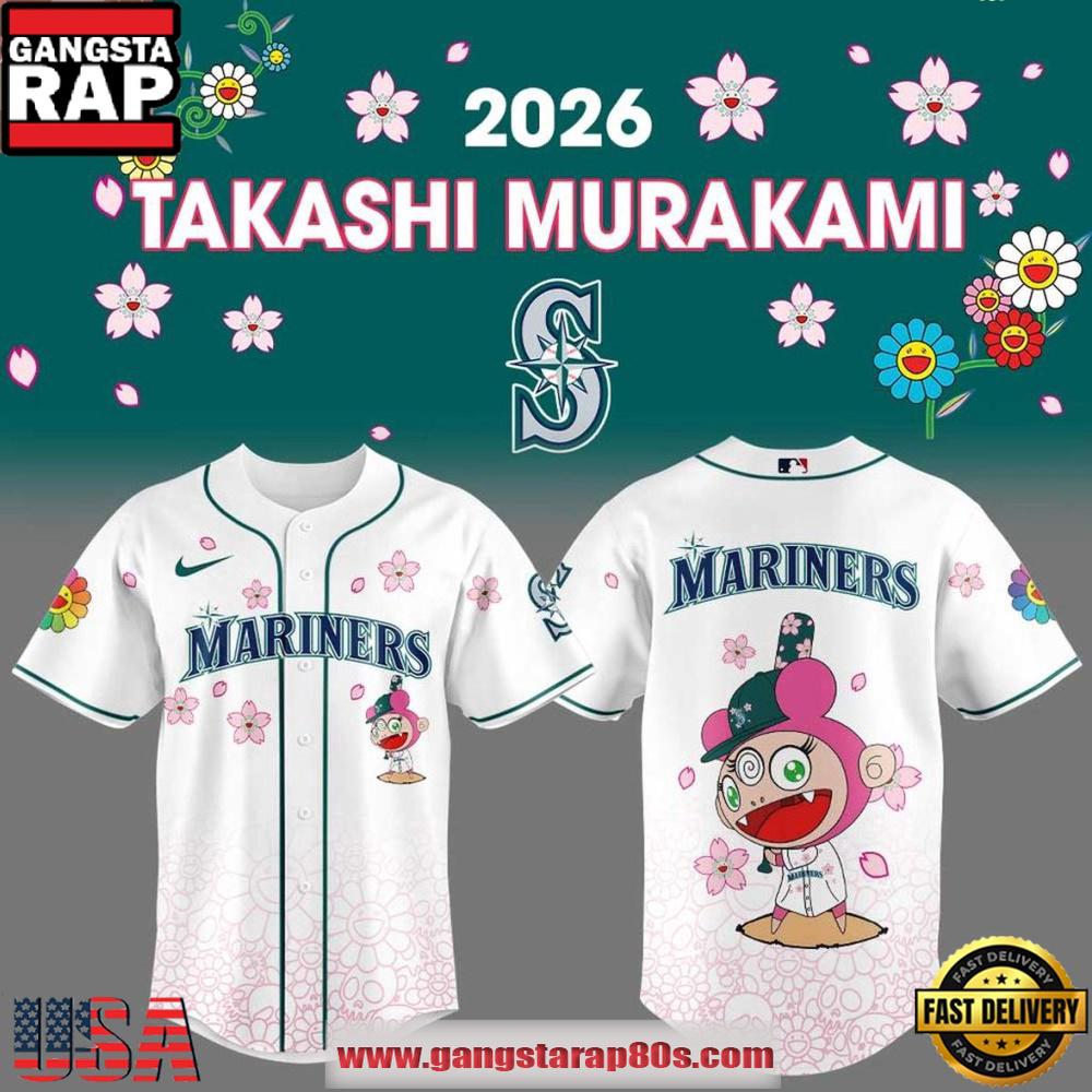 Seattle Mariners x Takashi Murakami Tokyo Series 2026 Special Edition Baseball Jersey