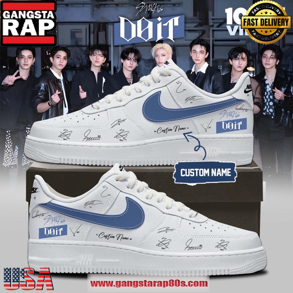 Stray Kids Celebrating Do It MV 100M Views Custom Name Air Force 1 Sneakers Shoes