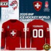 Switzerland 2026 IIHF Ice Hockey World Championship Custom Hockey Jersey
