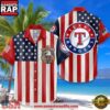 Texas Rangers Hawaiian Shirt USA Flag 250 Years of Freedom Anniversary 1776-2026