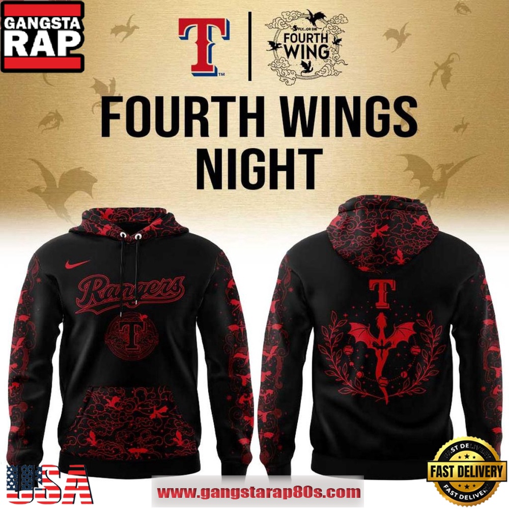 Texas Rangers x Fourth Wings Night 2026 New Design Hoodie