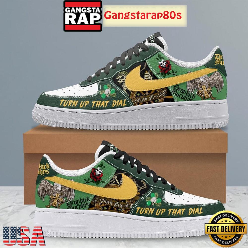 The Dropkick Murphys Turn Up That Dial Nike Air Force 1 Shoes Running Sneakers
