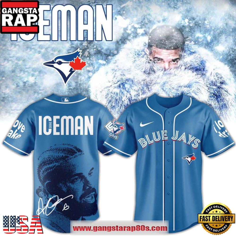 Toronto Blue Jays x Drake Ice King Blue 2026 Baseball Jersey Shirt