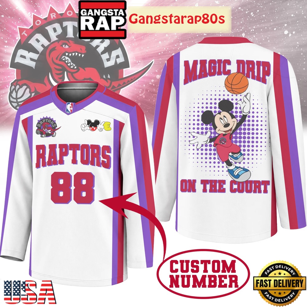 Toronto Raptors Premium NBA Magic Drip Long Jersey