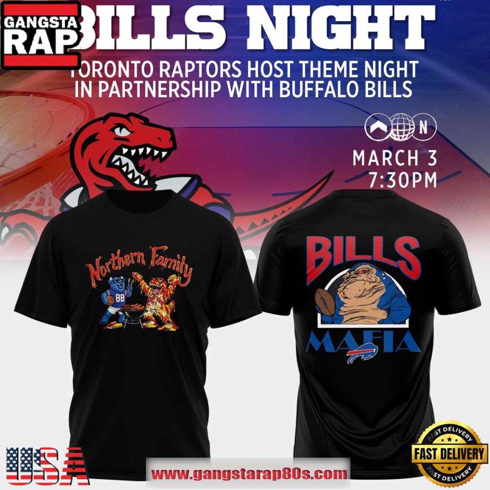 Toronto Raptors x Bills Night 2026 Northern Family Game Day Unisex T-Shirt