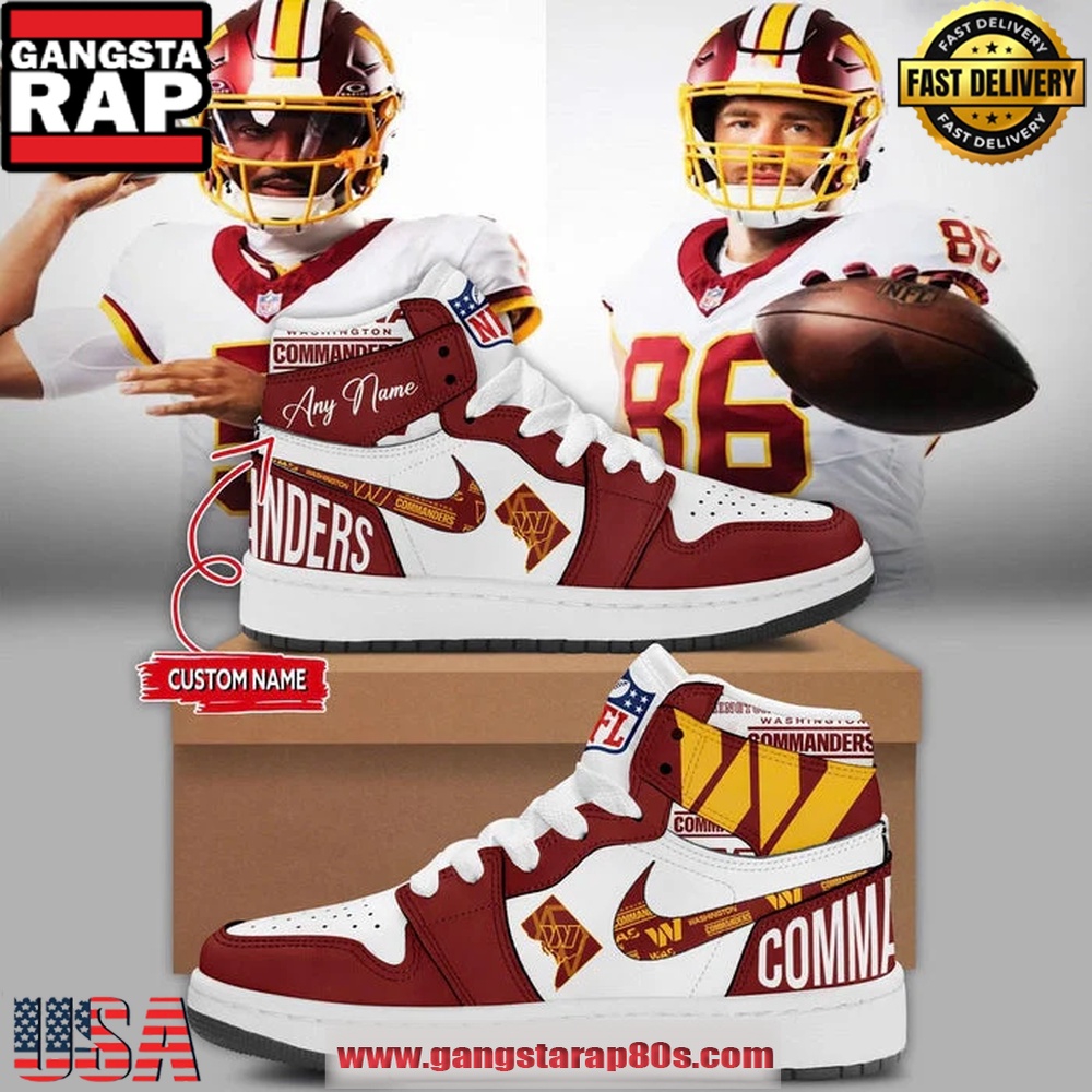 Washington Commanders Super Bowl Era Custom Air Jordan 1 Sneakers Shoes