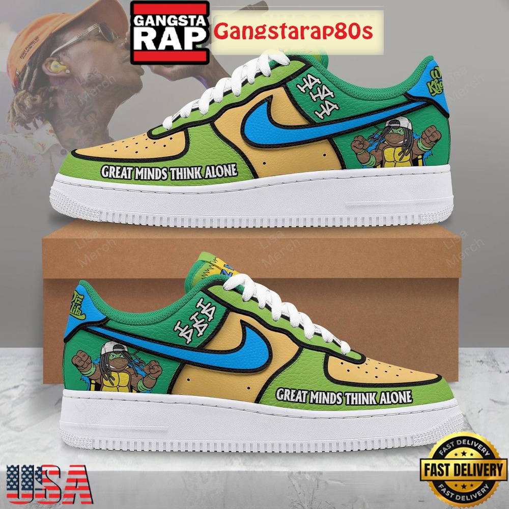 Wiz Khalifa Great Minds Think Alone Nike Air Force 1 Sneakers Shoes