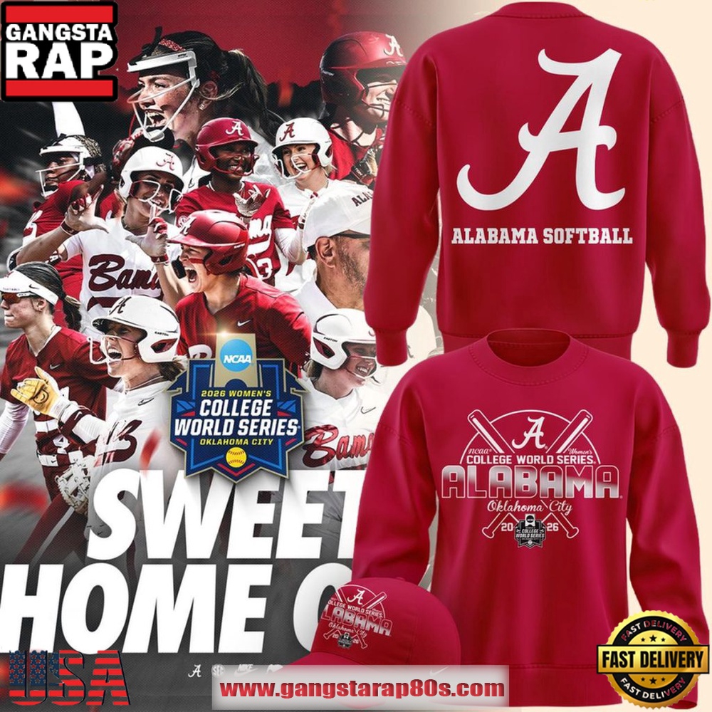 Alabama Crimson Tide Softball Women’s College World Series New 2026 Sweatshirt