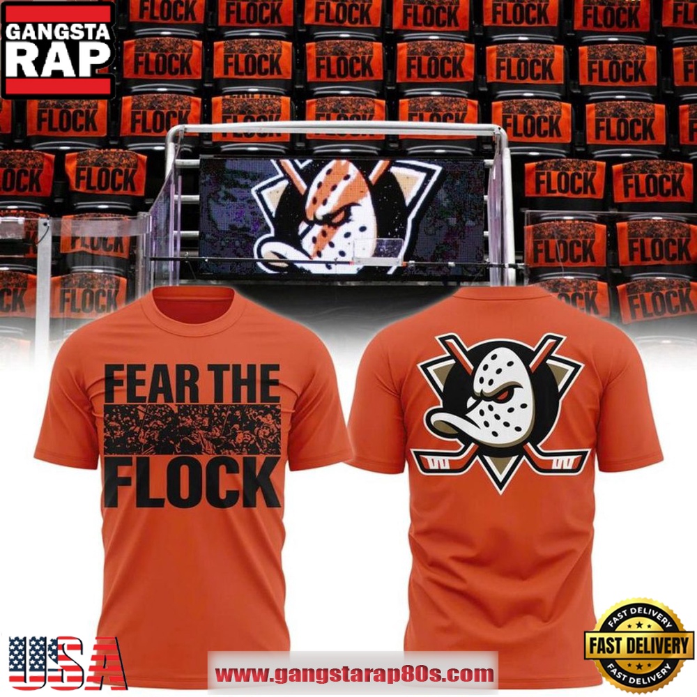 Anaheim Ducks 2026 Playoffs Fear the Flock New Design T-Shirt