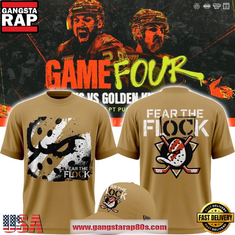 Anaheim Ducks Fear The Flock Playoff 2026 Game 4 Special 3D Shirt