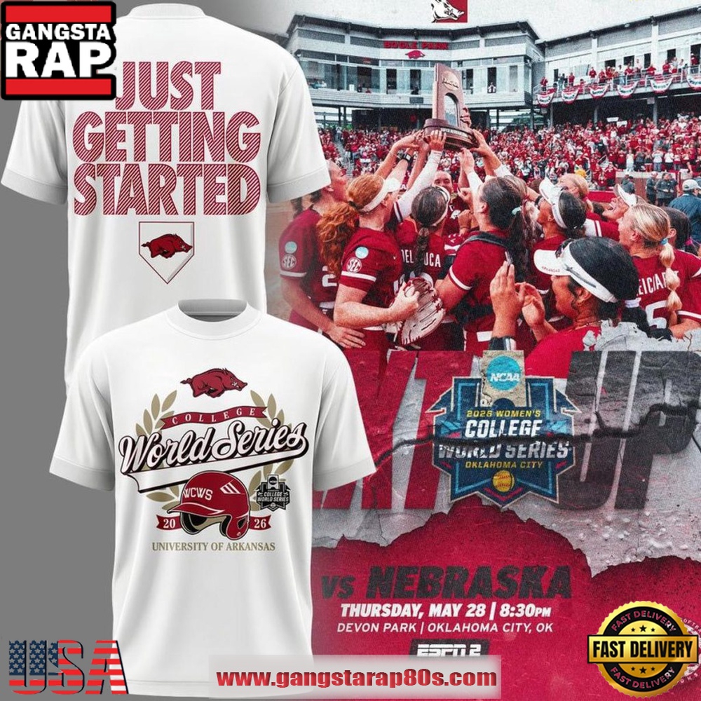 Arkansas Razorbacks Softball 2026 Women’s College World Series 3D T Shirt Arkansas Razorbacks Softball 2026 Women’s College World Series 3D T Shirt