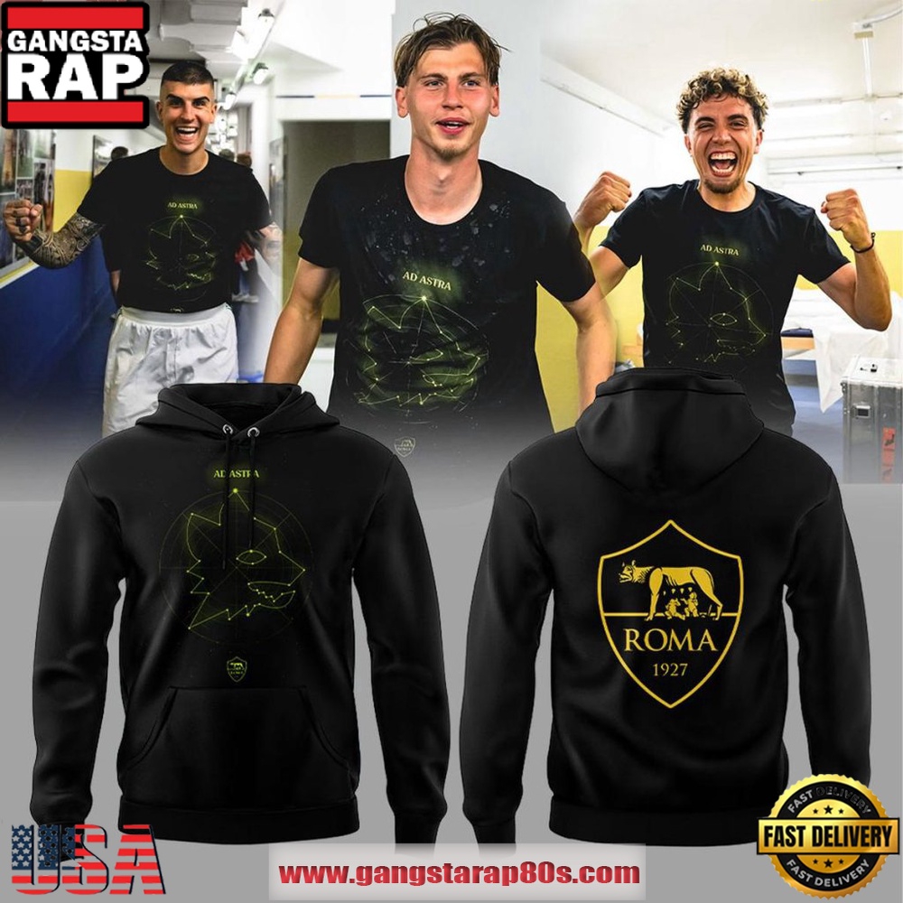 AS Roma 2026 Commemorative Ad Astra Unisex Hoodie AS Roma 2026 Commemorative Ad Astra Unisex Hoodie