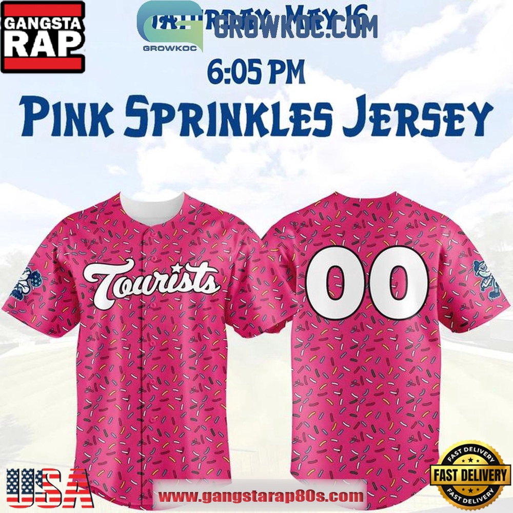 Asheville Tourists 2026 Pink Sprinkles Custom Baseball Jersey