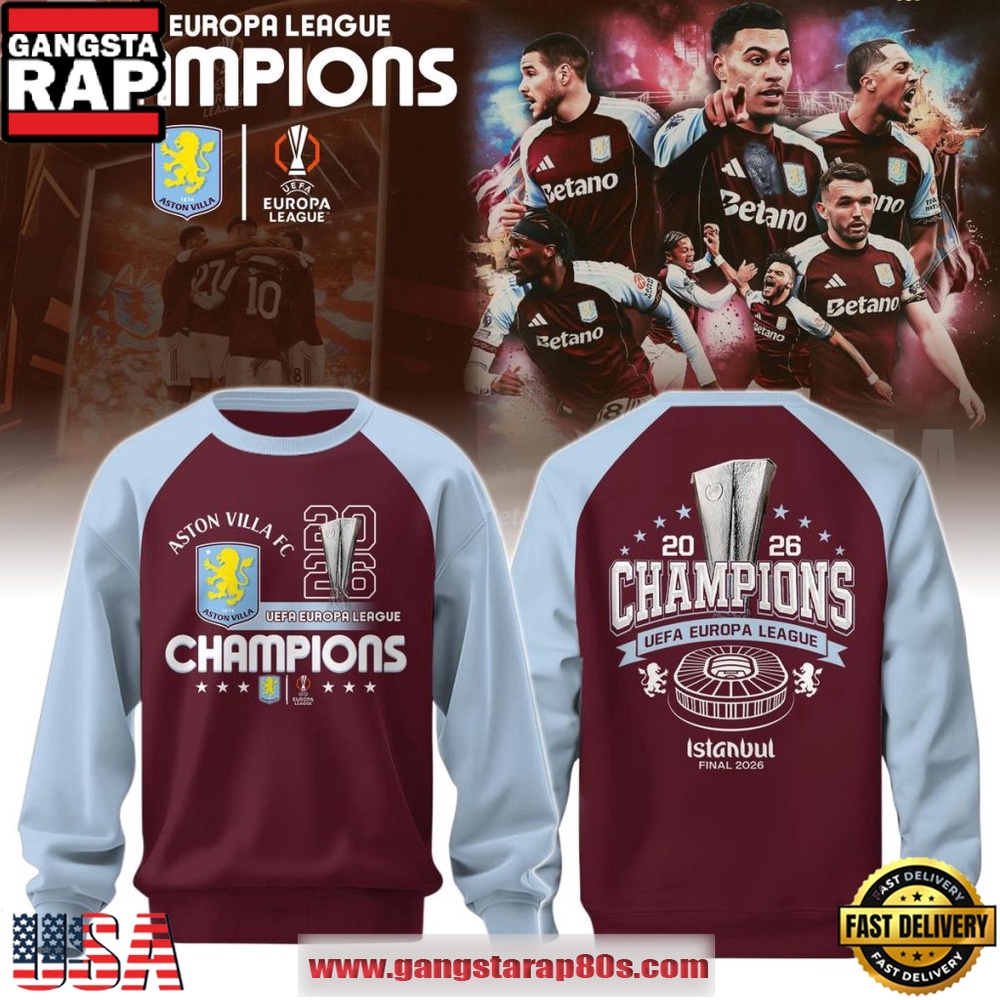 Aston Villa Europa League Champions 2026 Sweatshirt