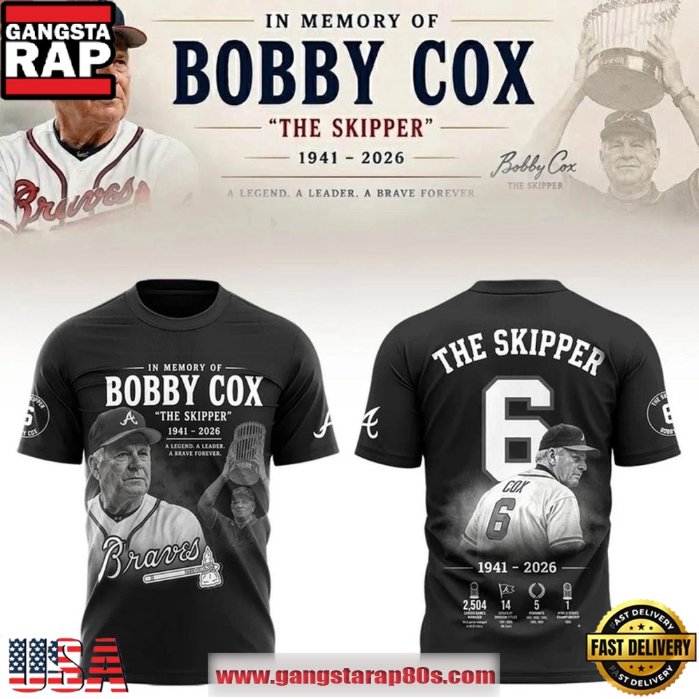 Atlanta Braves Remembering Bobby Cox 1941-2026 3D Shirt
