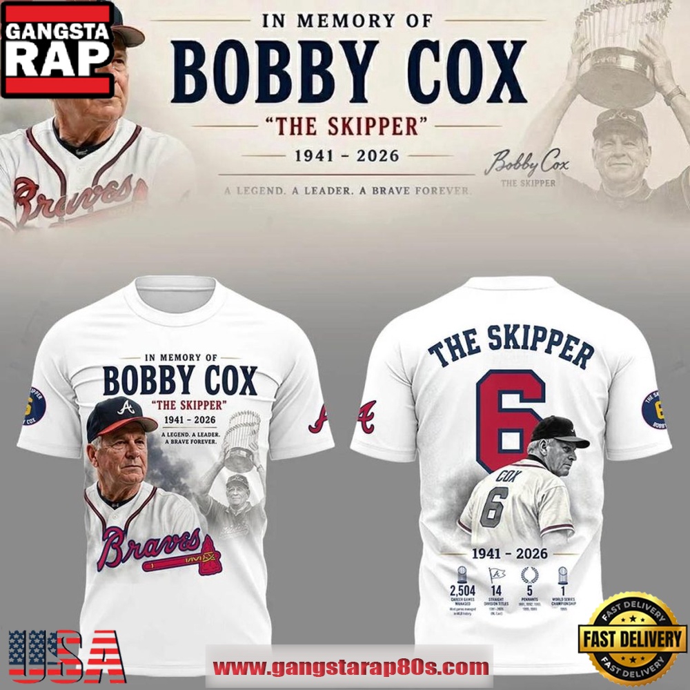 Atlanta Braves Remembering Bobby Cox 1941-2026 Limited Edition T-Shirt
