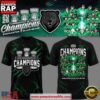 Binghamton Black Bears Commissionners Cup 2026 Champions Locker Room Trophy Unisex 3D Shirt