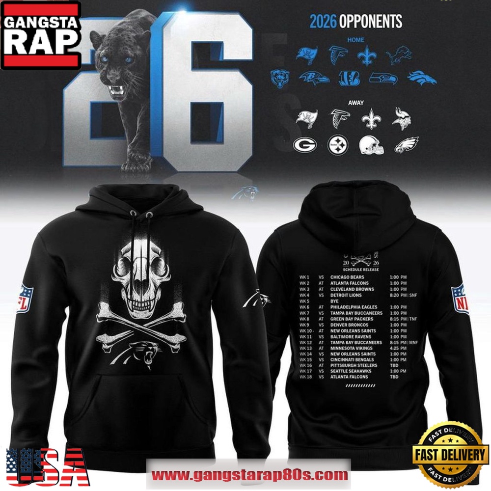 Carolina Panthers 2026 Schedule New Season Unisex Hoodie