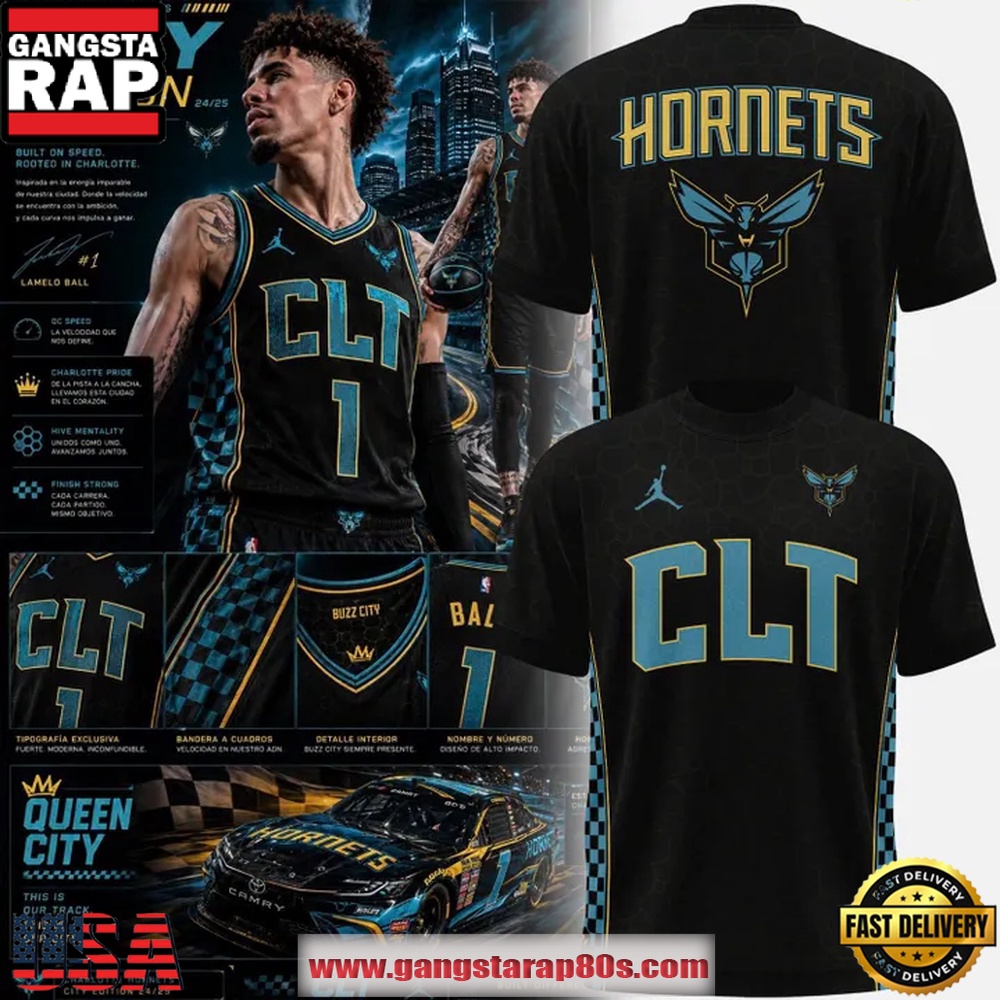 Charlotte Hornets City Edition 2026 Black T-Shirt