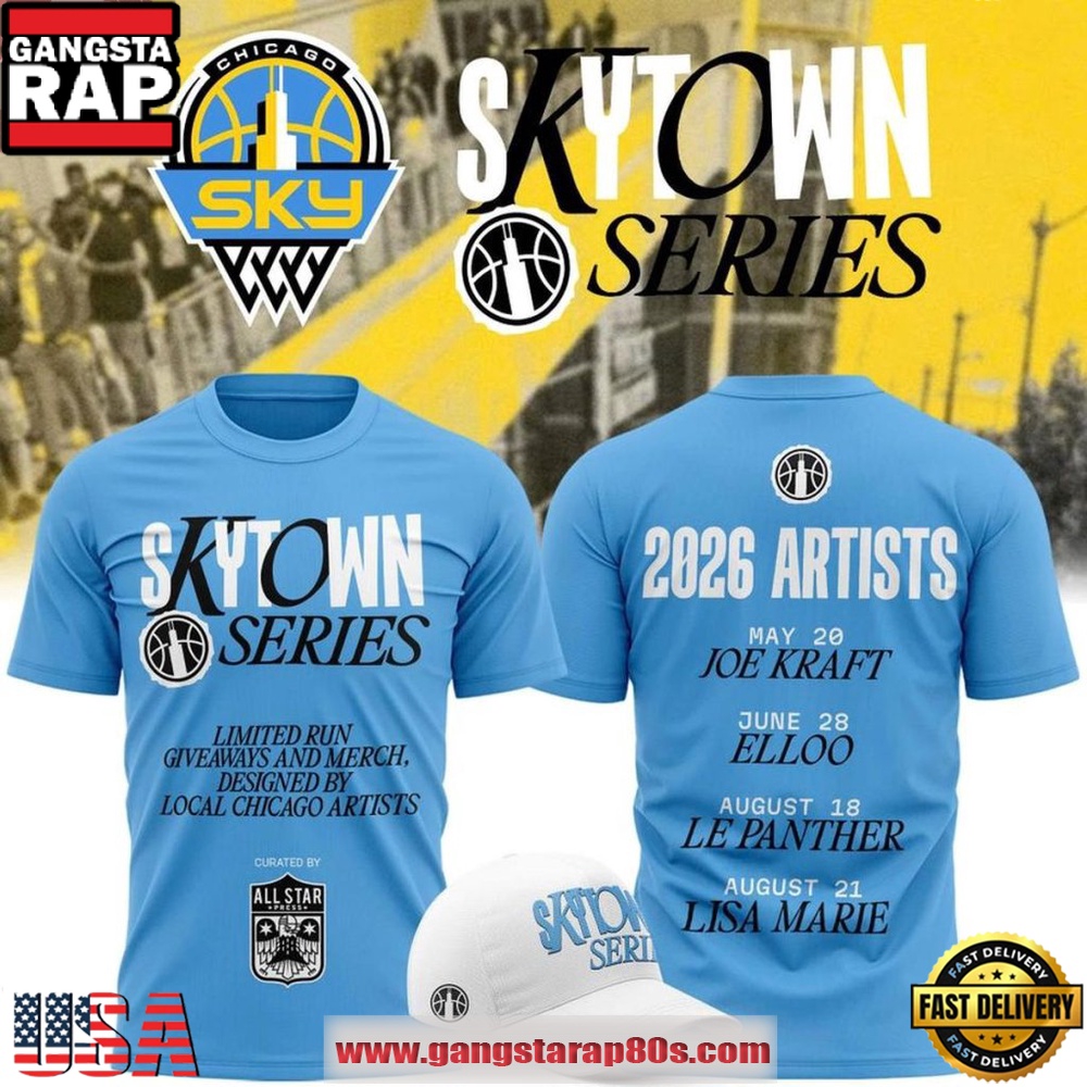 Chicago Sky x Skytown Series 2026 Artists New Edition T-Shirt Chicago Sky x Skytown Series 2026 Artists New Edition T-Shirt