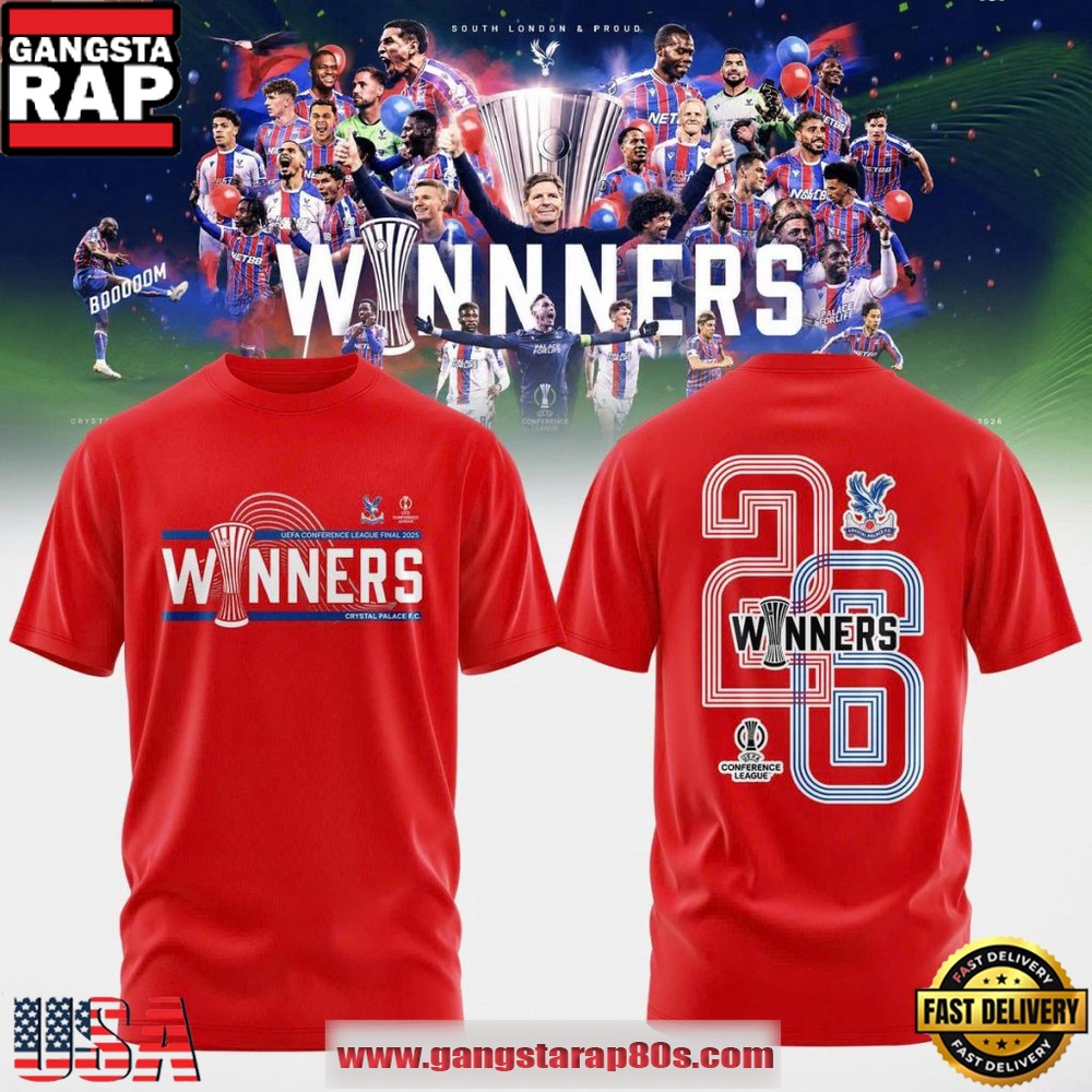 Crystal Palace FC 2026 UEFA Conference League Champions New Edition T Shirt