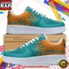 Custom Name Miami Dolphins NFL Color Pattern Air Force 1 Shoes