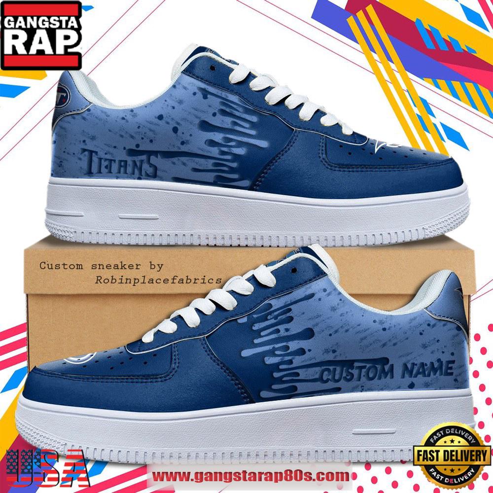 Custom Name Tennessee Titans NFL New 2026 Version Air Force 1 Fashions Shoes
