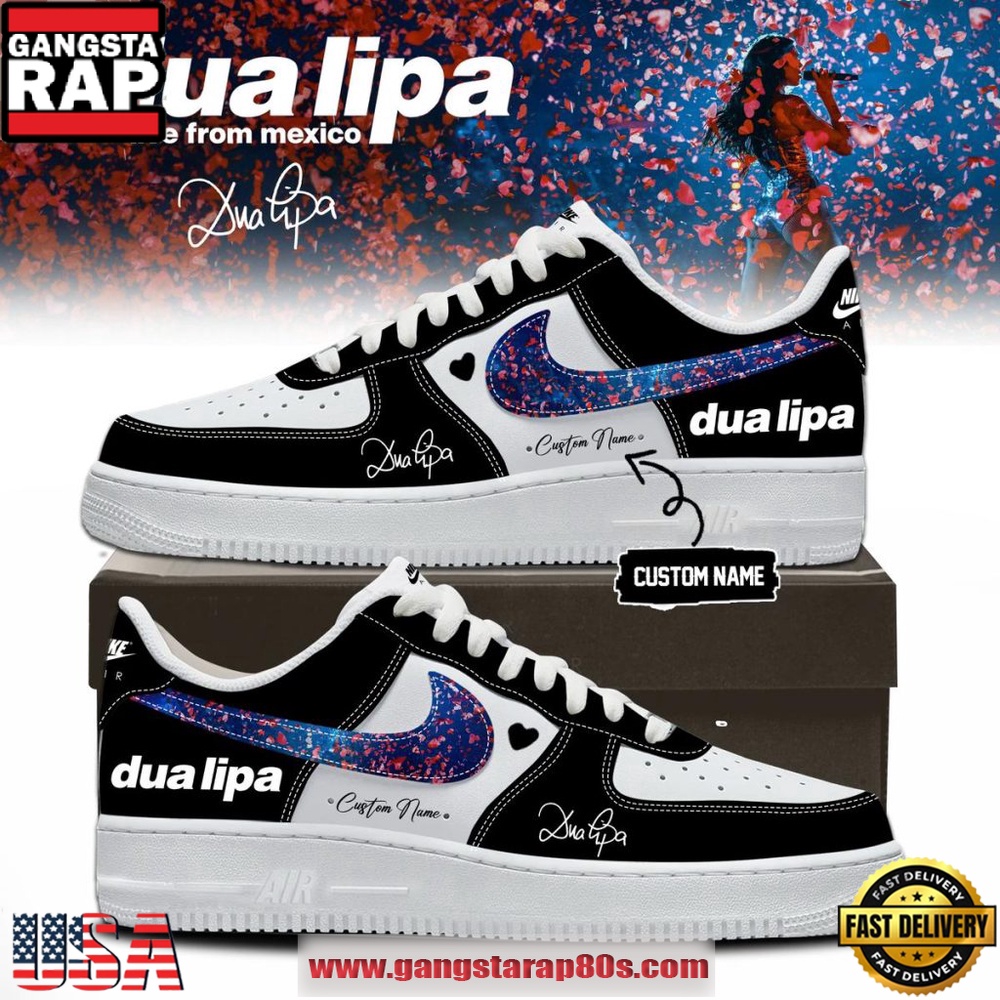 Dua Lipa Live From Mexico 2026 Custom Name Air Force 1 Fashions Shoes Dua Lipa Live From Mexico 2026 Custom Name Air Force 1 Fashions Shoes